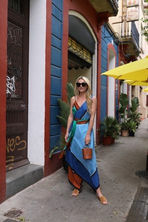 Atlantic-Pacific Blogger // Barcelona DVF maxi dress