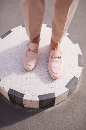 Atlantic Pacific Blog // Blair Eadie in Paris in a pink suit and stripes!