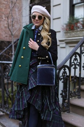 Atlantic Pacific Plaid Skirt and Beret // Winter Style