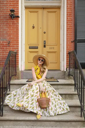 Atlantic-Pacific Floral Skirt and Tie Top