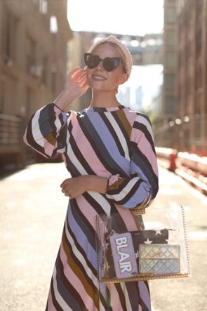 stripe topshop dress