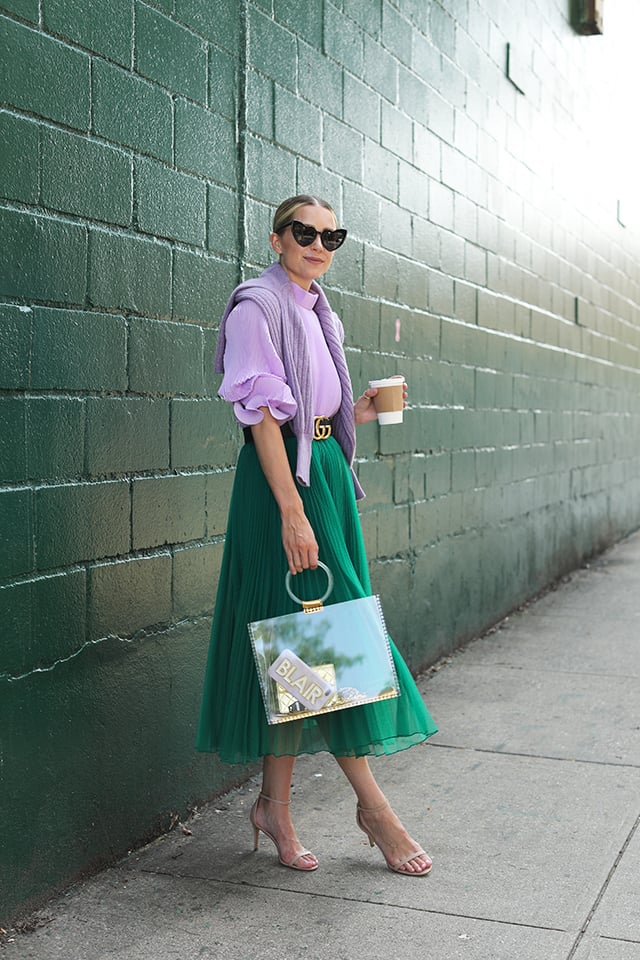 green and lilac for summer