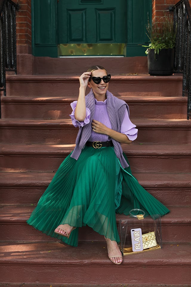 green and lilac for summer