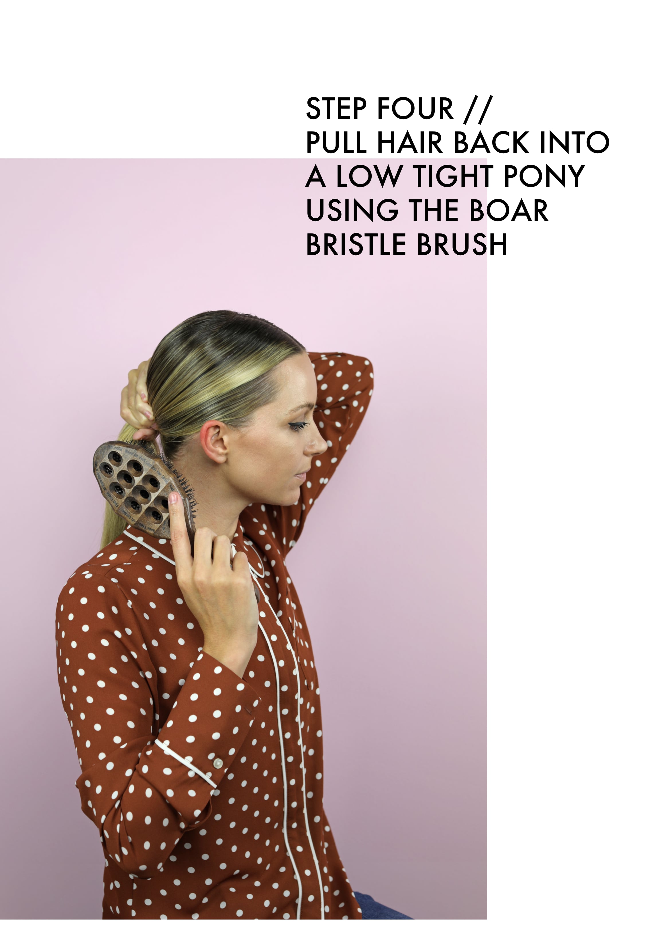 low sleek bun tutorial atlantic-pacific