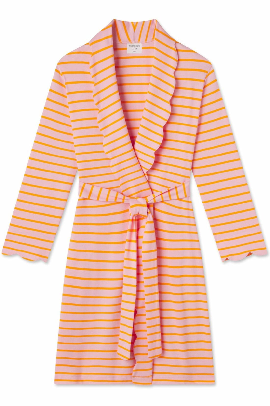Pima Elise Robe Pomelo Stripe