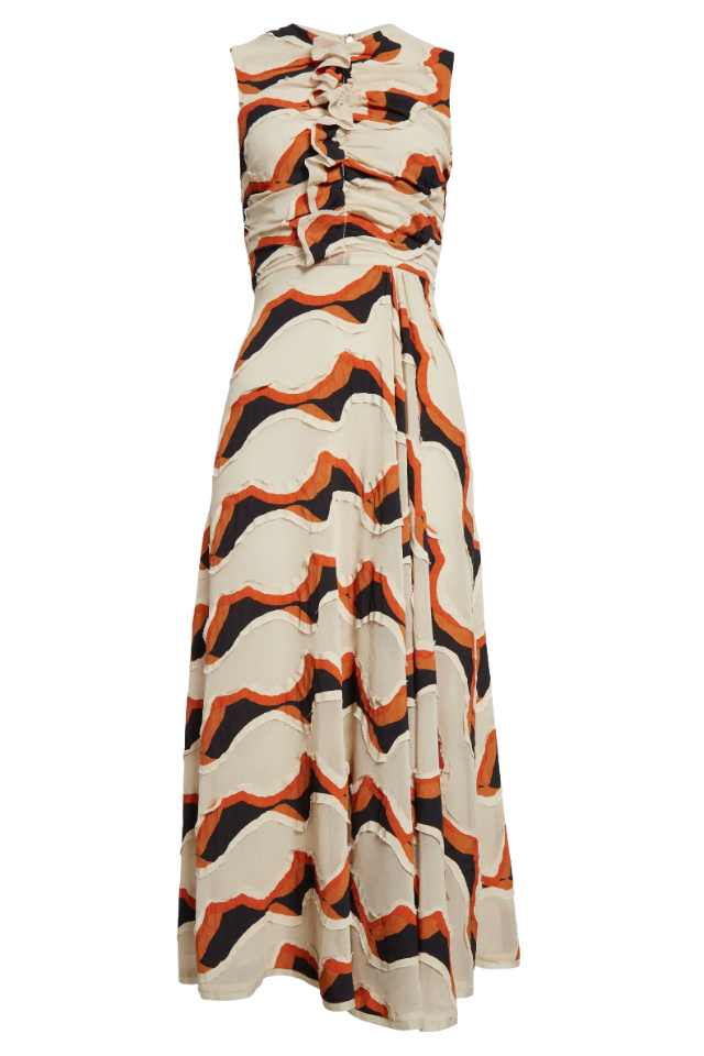 printed midi dress ulla johnson