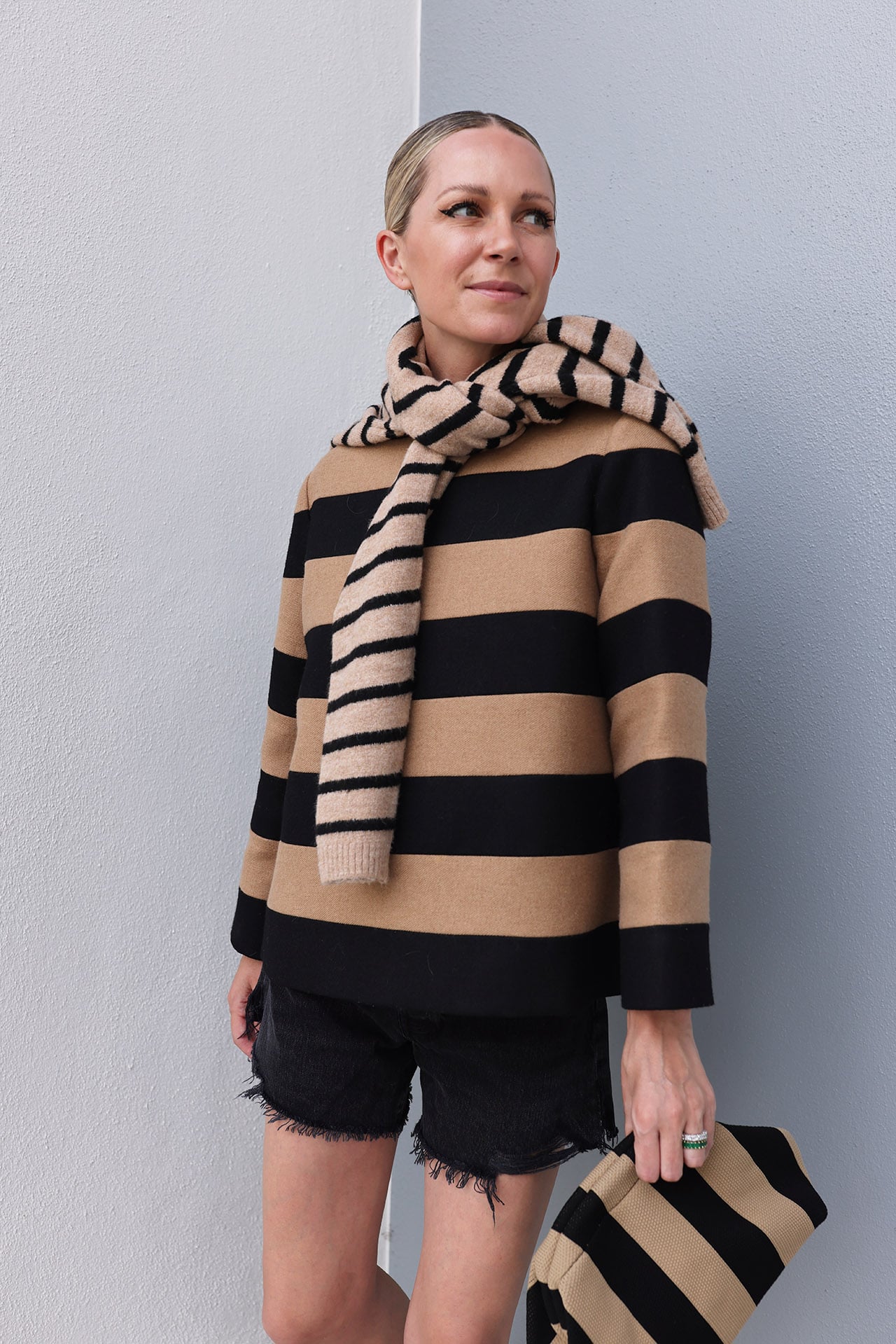 tnuck stripe mia top, agolde, stripe look for summer