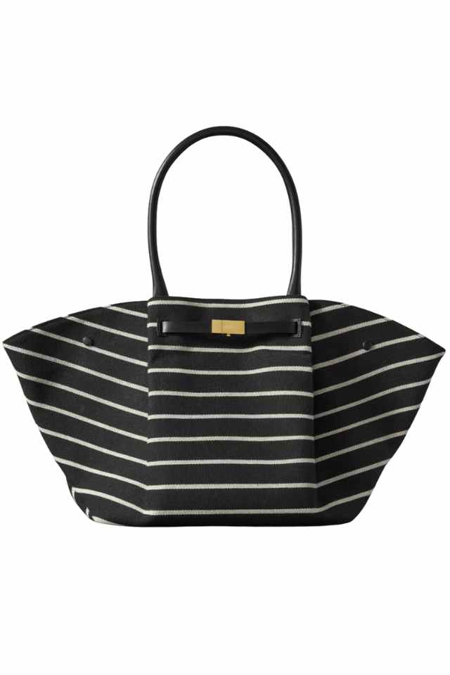 striped demellier bag