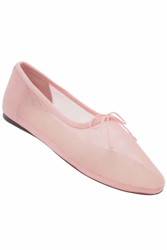 pink mesh flats
