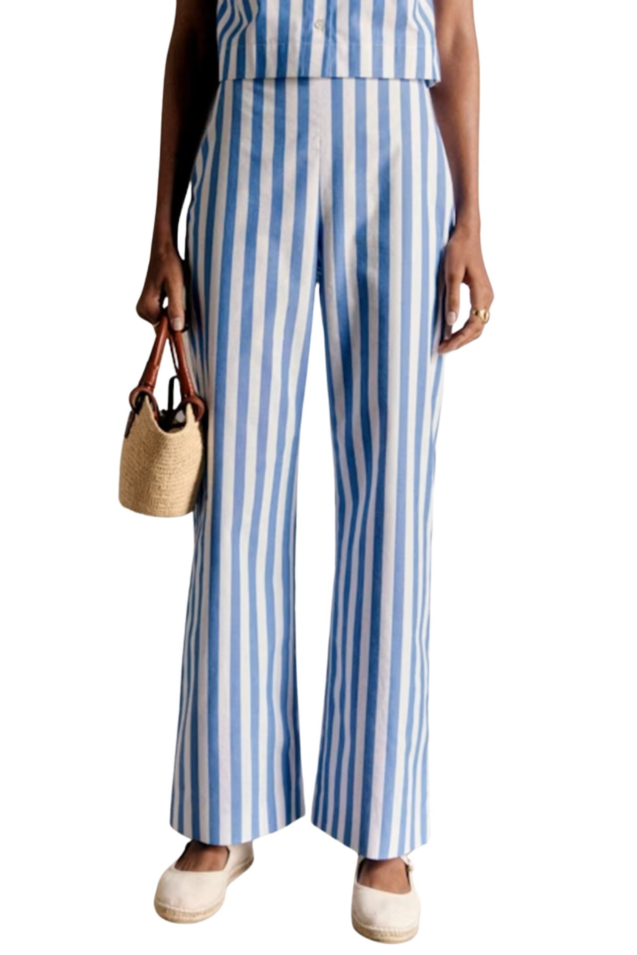 sezane striped trousers