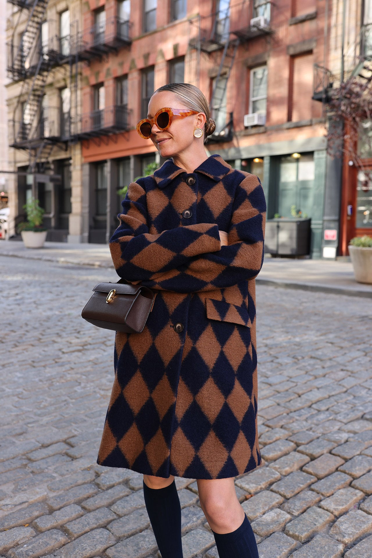fall argyle coat, fall diamond coat, boden fall