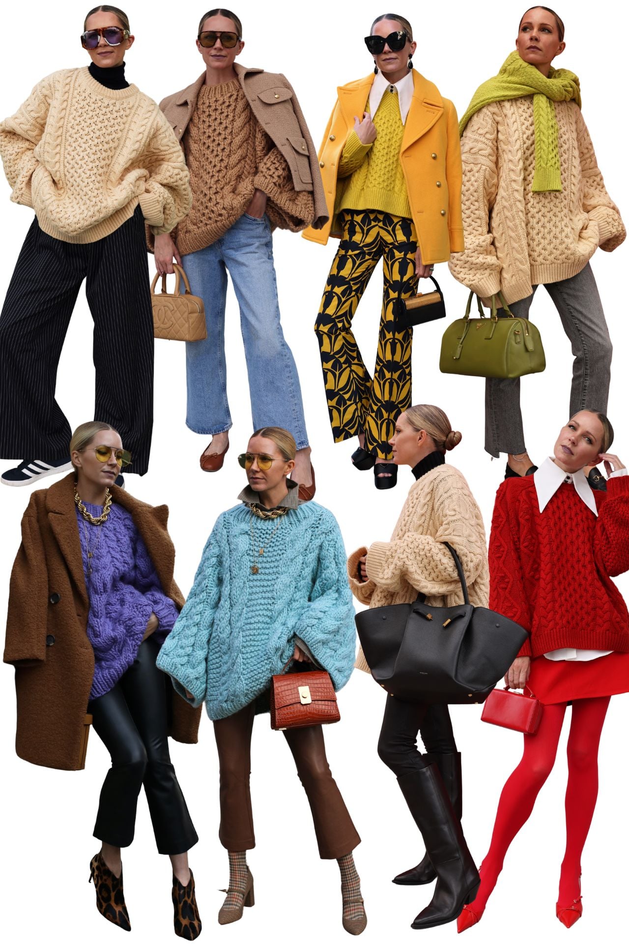 oversized sweater outfits, best sweater outfits for fall, what to wear with a cable sweater 