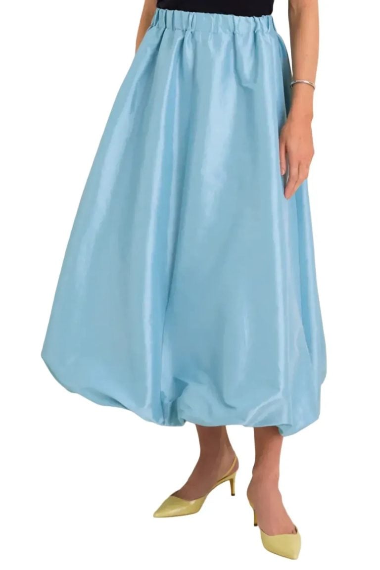 sky blue bubble skirt